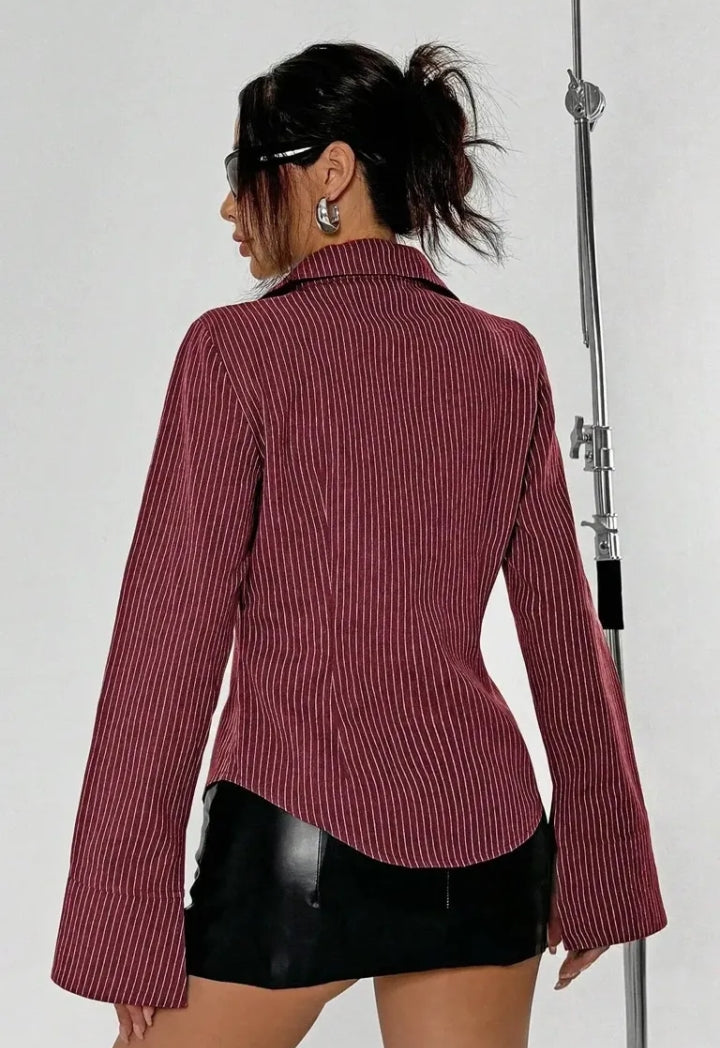Wine stripet shirt