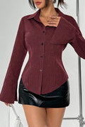 Wine stripet shirt